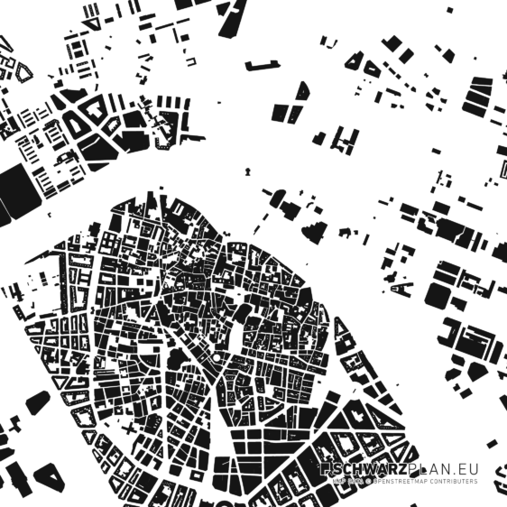 Figure ground plan of Valencia