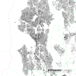 Schwarzplan von Seattle