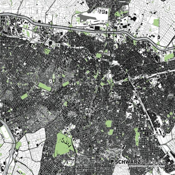 Lageplan von Sao Paulo in Brasilien