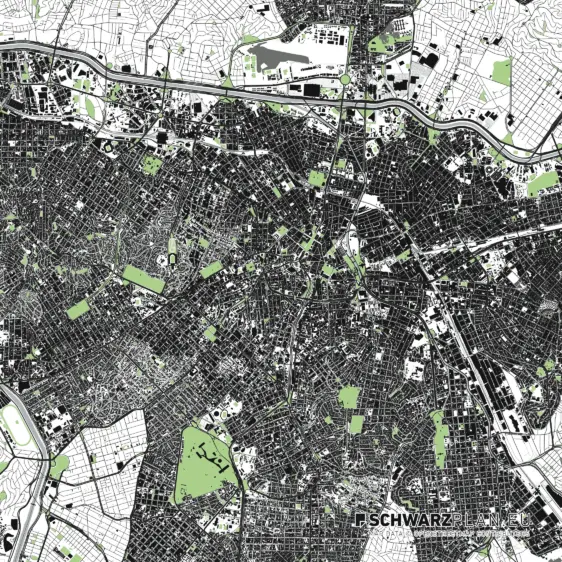Lageplan von Sao Paulo in Brasilien