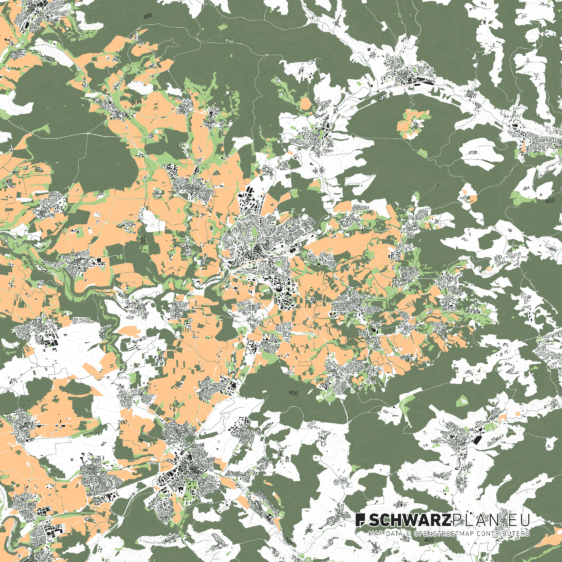 Lageplan von Backnang