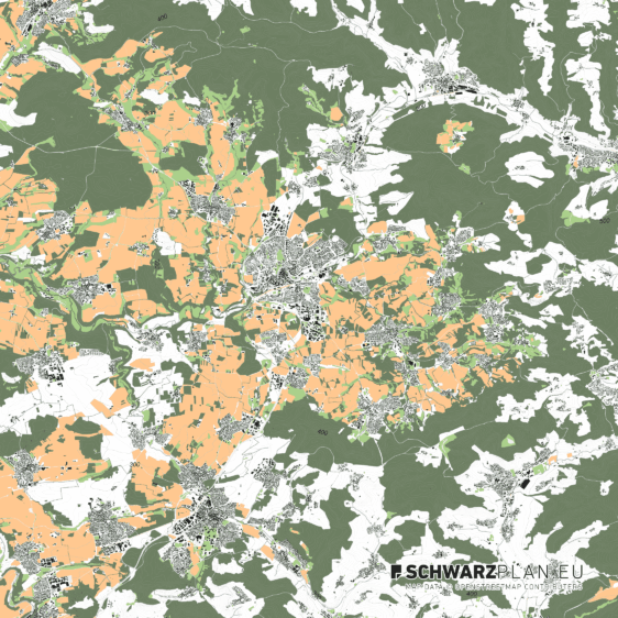 Lageplan von Backnang