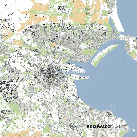 Lageplan von Dublin in Irland