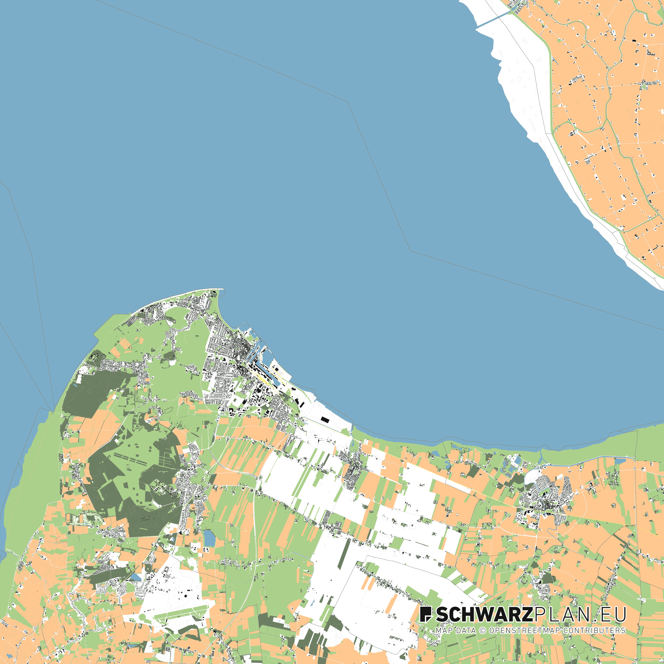 Lageplan von Cuxhaven