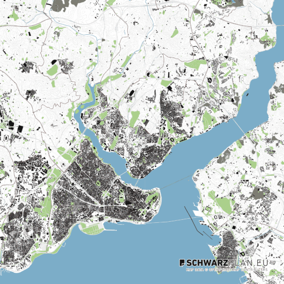 Lageplan von Istanbul