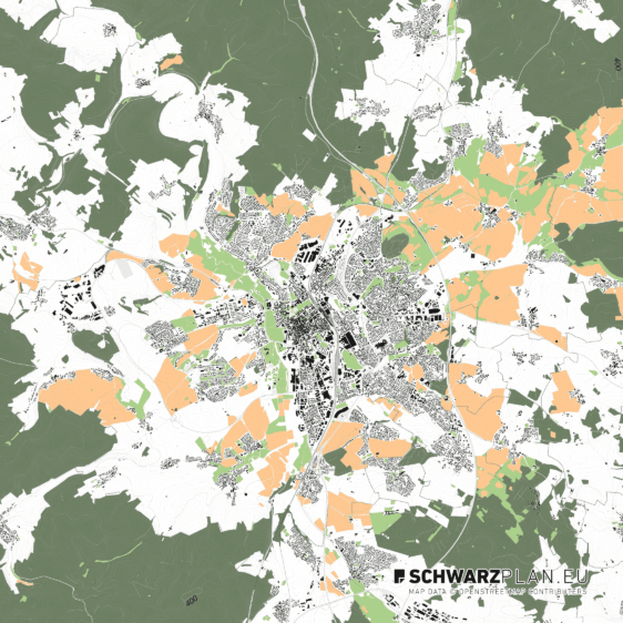 Lageplan von Fulda