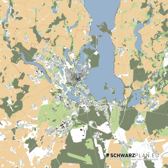 Lageplan von Schwerin