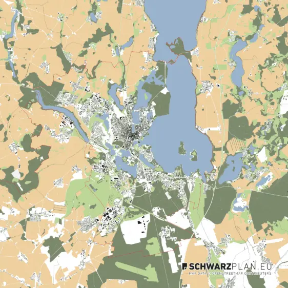 Lageplan von Schwerin