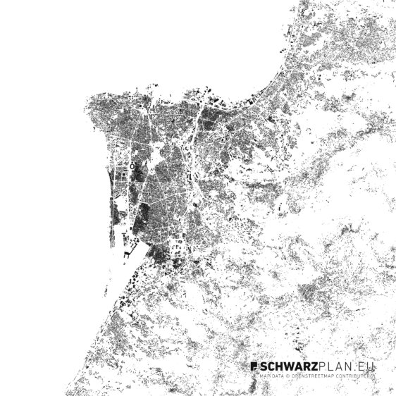 Schwarzplan von Beirut