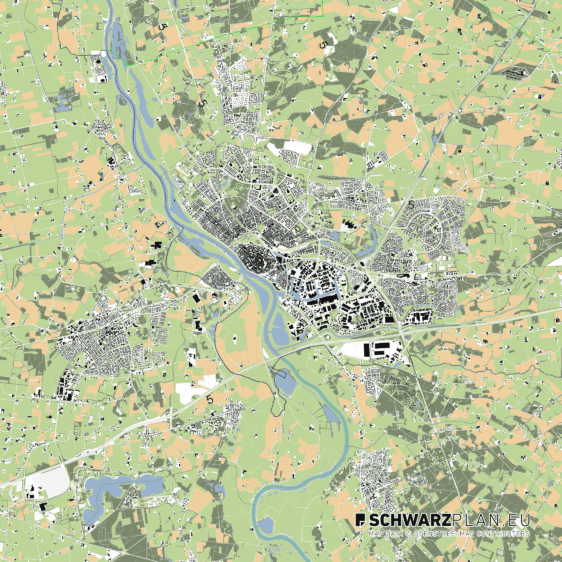 Lageplan von Deventer