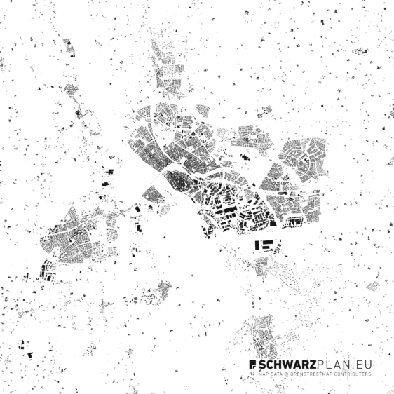 Schwarzplan von Deventer