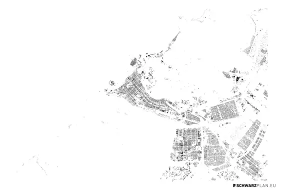 Schwarzplan von Abu Dhabi, Vereinigte Arabische Emirate