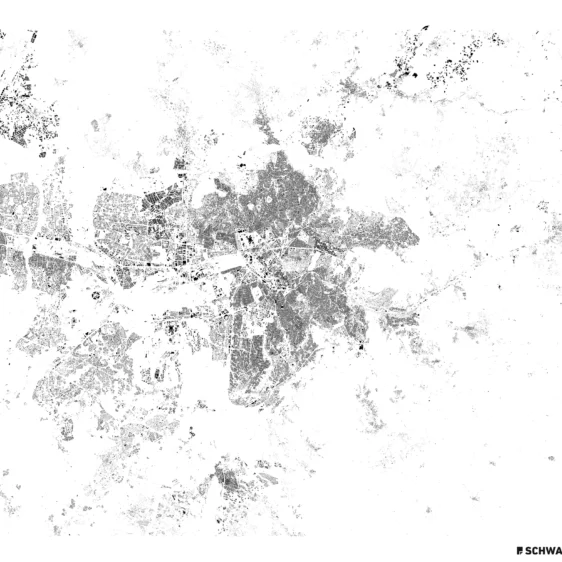 Schwarzplan von Ankara, Türkei