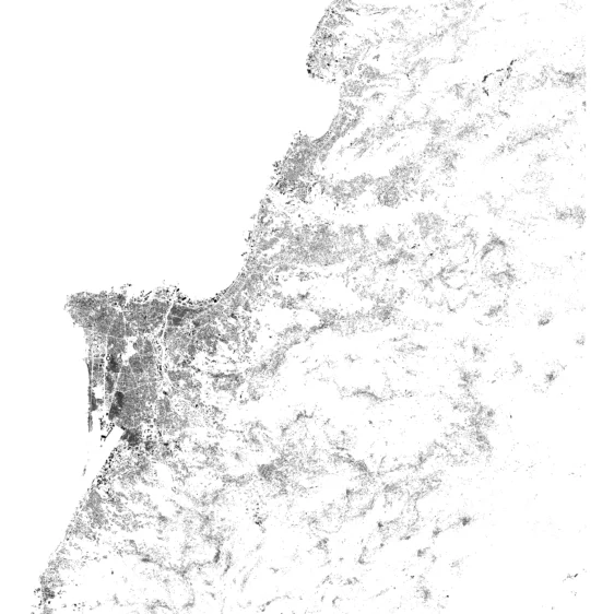 Schwarzplan von Beirut, Libanon