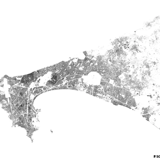 Schwarzplan von Dakar, Senegal