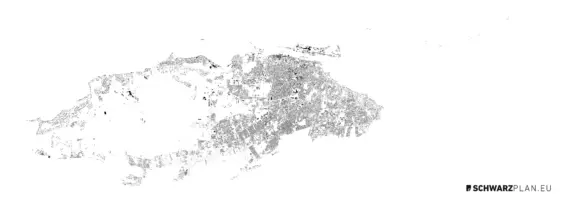 Schwarzplan von Nassau, Bahamas