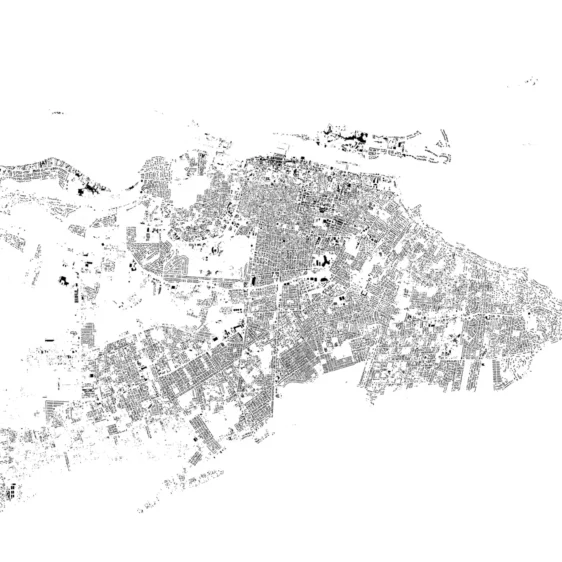 Schwarzplan von Nassau, Bahamas