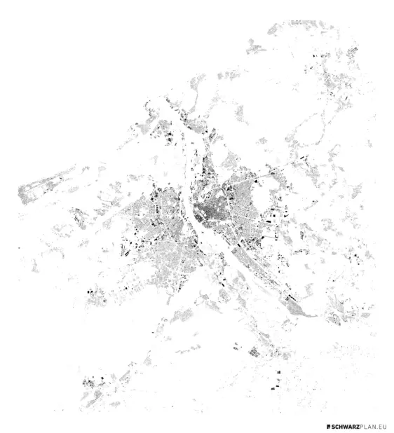 Schwarzplan von Riga, Lettland