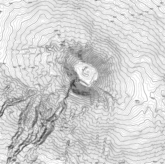 Peak Maps — Contour Lines of the 49 Highest Peaks